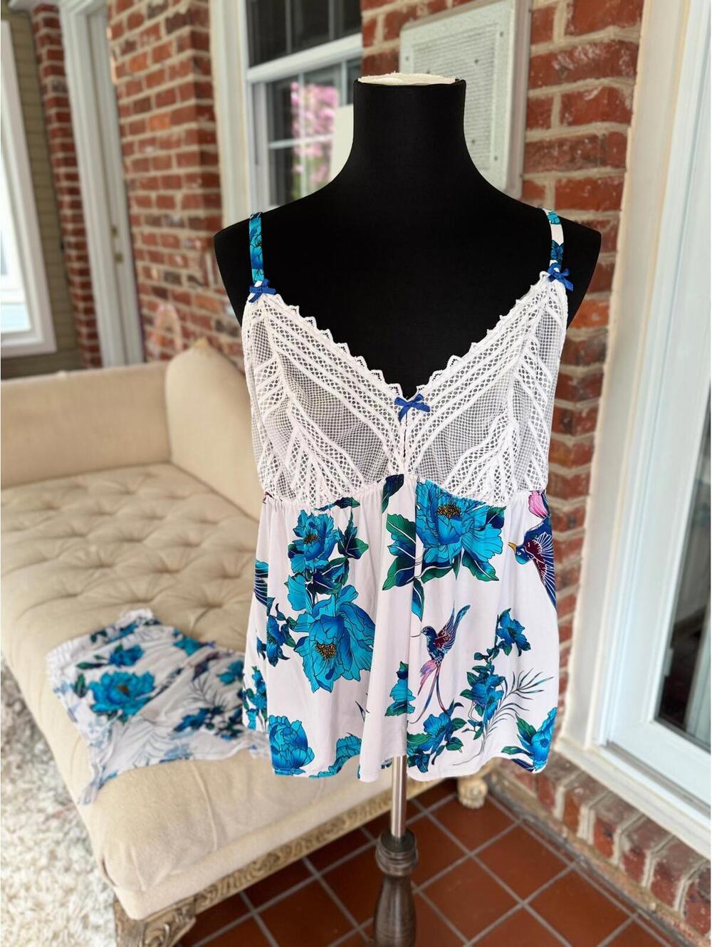 Lane Bryant Floral Print Summer PJ Set – Comfy 3X